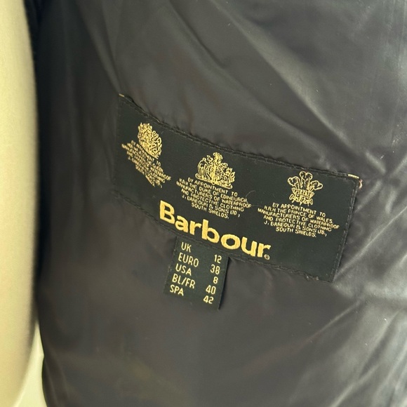 Barbour Cavalry Polarquilt Quilted Jacket Women's Black Size US 8 - Picture 10 of 11